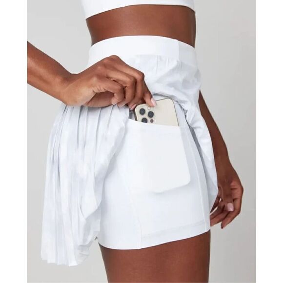 Spanx The Get Moving Pleated Skort White Camo small new - Picture 4 of 13